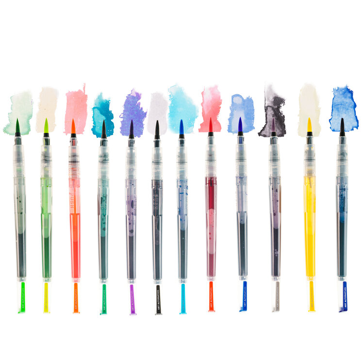 ART ALTERNATIVES Colored Water Brush 12 Color Set