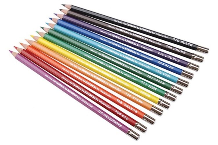 GENERAL PENCIL CO., INC. Kimberly Pencil Watercolor Pencils