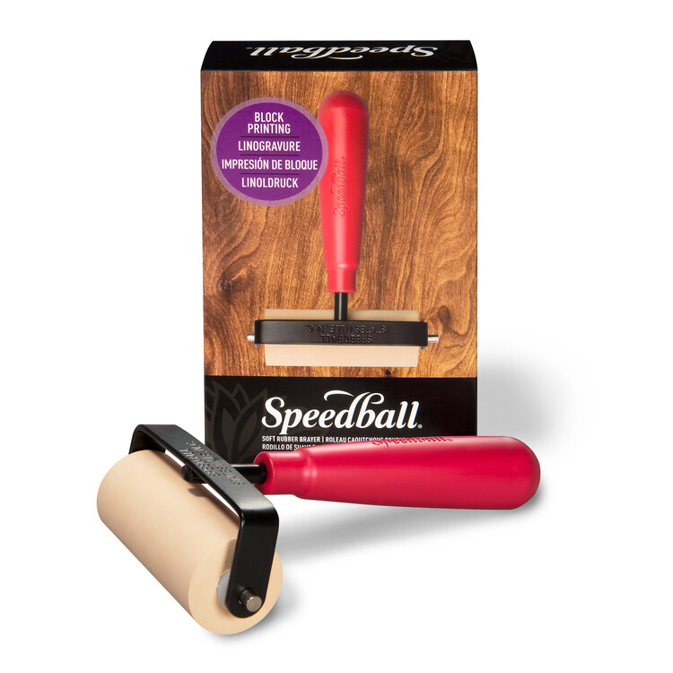 SPEEDBALL ART PRODUCTS Deluxe Soft Rubber Brayer