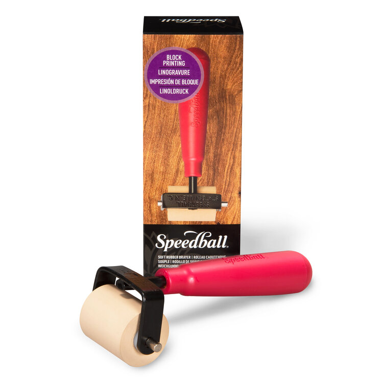 SPEEDBALL ART PRODUCTS Deluxe Soft Rubber Brayer