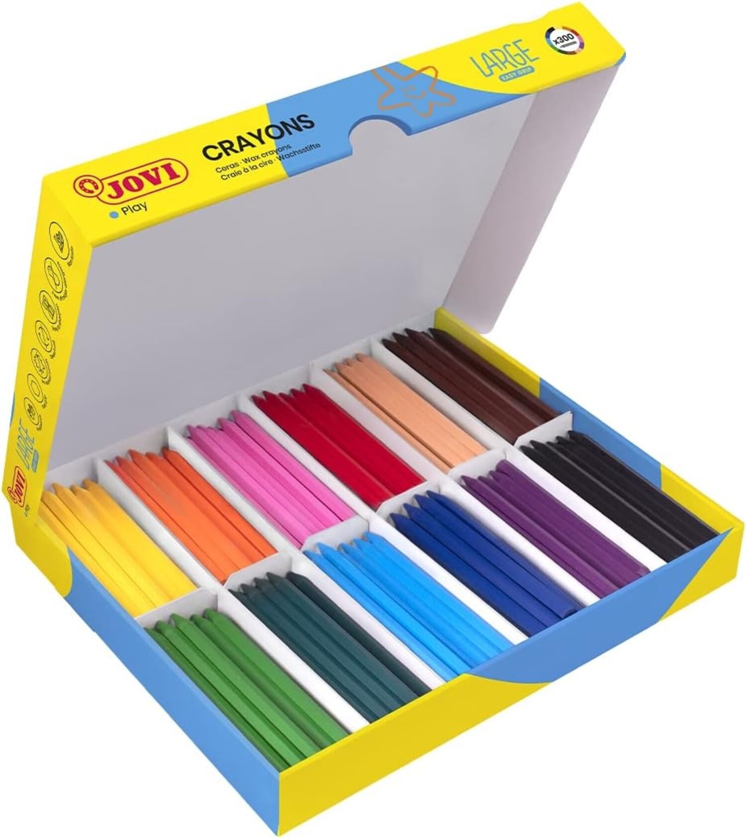 Jovi Plastic Hex Crayons Classpack - Artist Corner