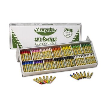 CRAYOLA Crayola Oil Pastels Classpack – 336 Count, 12 Assorted Colors