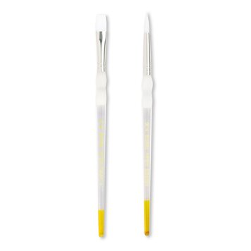 ROYAL BRUSH MANUFACTURING INC Soft Grip White Nylon Short Handle Brush