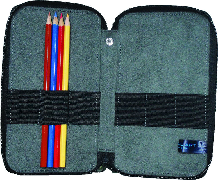 GLOBAL PRODUCTS Global Art Canvas Pencil Case – 24, 48 & 120 Capacity Organizer