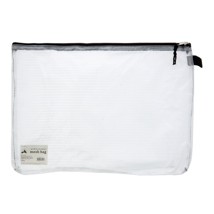 ART ALTERNATIVES Art Alternatives Vinyl Mesh Bag – Durable & Transparent Art Supply Storage