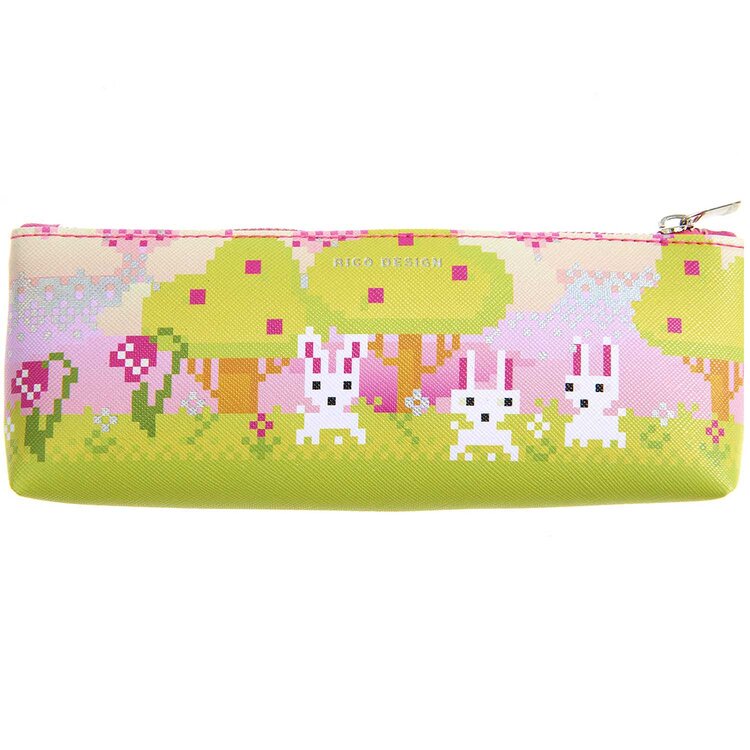 RICO DESIGN Rico Designs Pencil Cases – Adorable Polyurethane Zip Pouches (7.9" x 3")