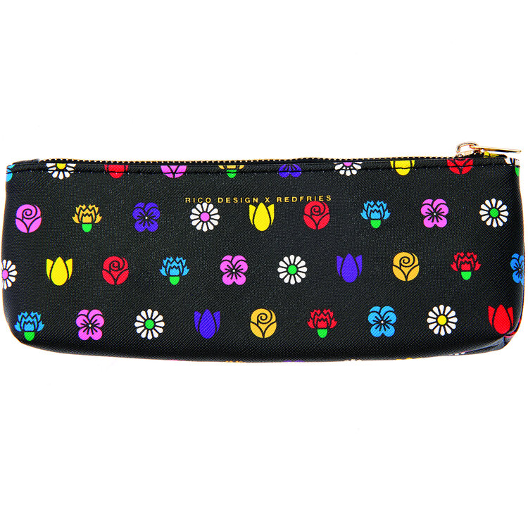 RICO DESIGN Rico Designs Pencil Cases – Adorable Polyurethane Zip Pouches (7.9" x 3")