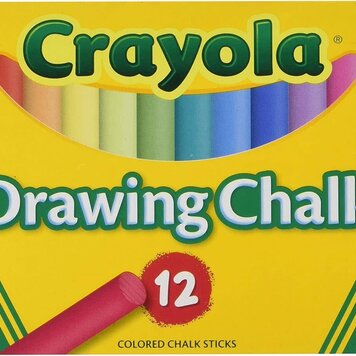 CRAYOLA Crayola Colored Drawing Chalk 12 Count