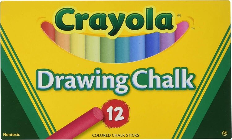 CRAYOLA Crayola Colored Chalk – Vivid, Blendable Colors for Paper & Art Surfaces