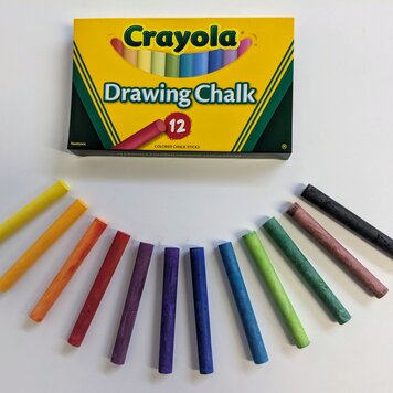CRAYOLA Crayola Colored Drawing Chalk 12 Count