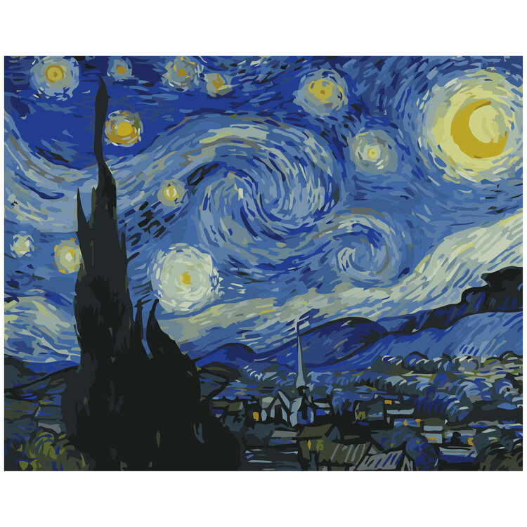 WINNIE'S PICKS Winnie’s Picks Paint by Number Kit – 16" x 20" Canvas with Acrylic Paints & Brushes