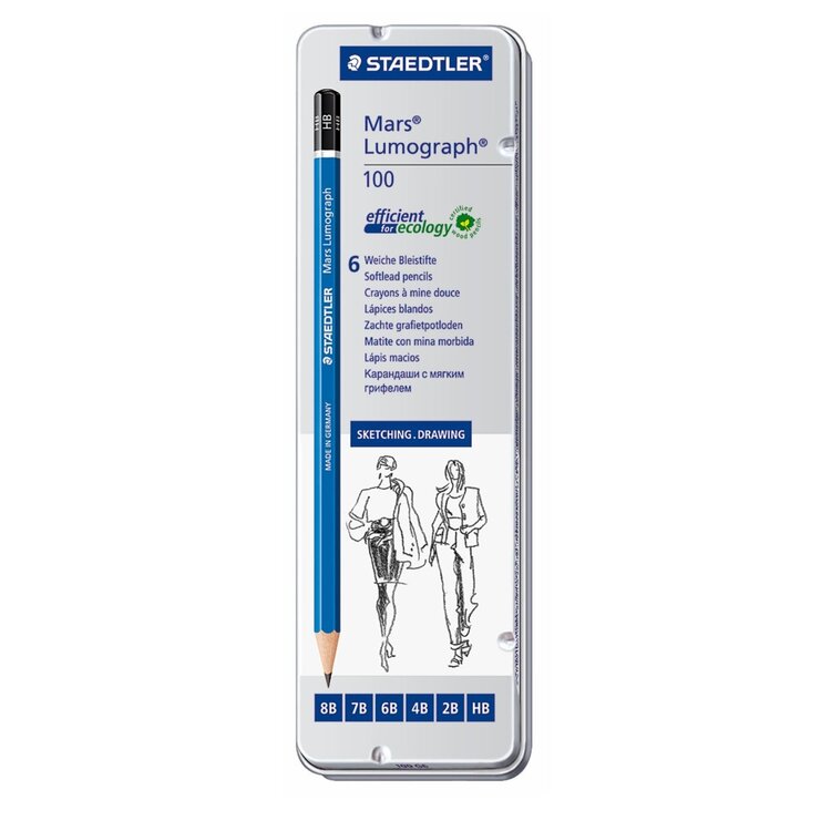 STAEDTLER-MARS LIMITED Staedtler Mars Lumograph Pencils – Break-Resistant Graphite for Drawing & Drafting