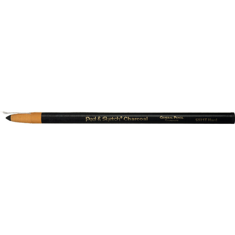 GENERAL PENCIL CO., INC. General Pencil Peel & Sketch Charcoal Pencil Set – Soft, Medium & Hard