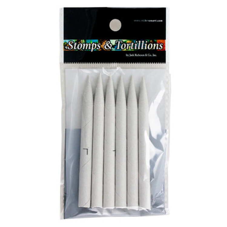JACK RICHESON Jack Richeson Spiral-Wound Tortillions – Blending Tools for Pastel & Charcoal
