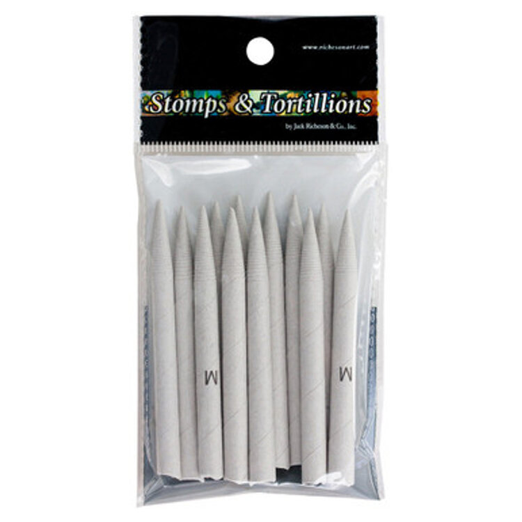 JACK RICHESON Jack Richeson Spiral-Wound Tortillions – Blending Tools for Pastel & Charcoal