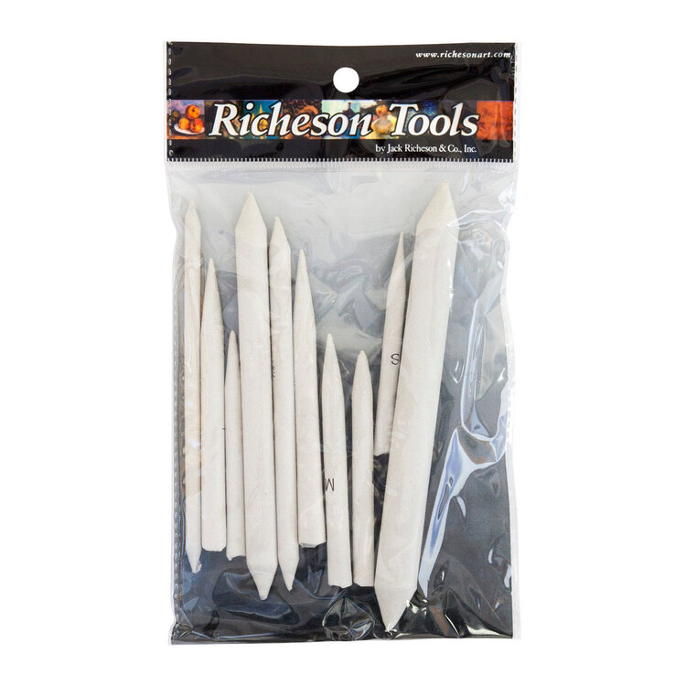 JACK RICHESON Jack Richeson Spiral-Wound Tortillions – Blending Tools for Pastel & Charcoal