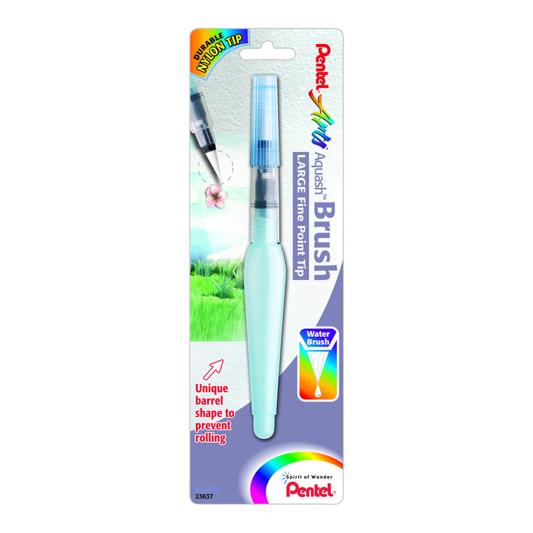 PENTEL Pentel Aquash Water Brush – Nylon Bristle Brush Pen for Watercolor Techniques