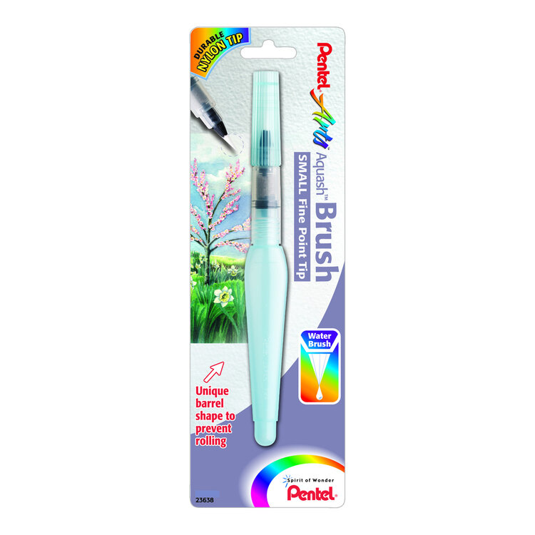 PENTEL Pentel Aquash Water Brush – Nylon Bristle Brush Pen for Watercolor Techniques