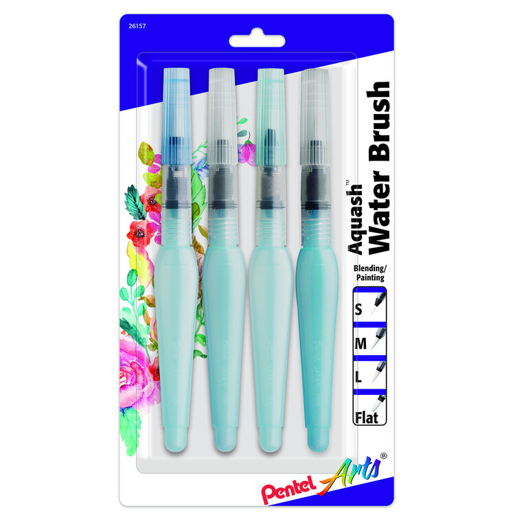 PENTEL Pentel Aquash Water Brush – Nylon Bristle Brush Pen for Watercolor Techniques