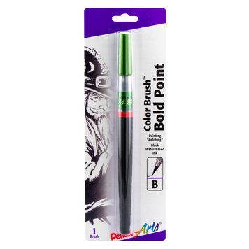 PENTEL PENTEL BOLD POINT BRUSH, BLACK