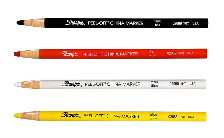 SHARPIE Sharpie Grease Pencil – Vibrant, Removable Marking Tool with Pull String