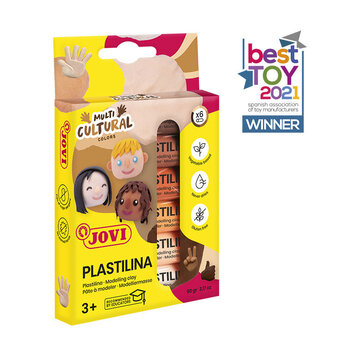 VAN AKEN INTERNATIONAL JOVI Plastilina Modeling Clay – Multicultural Colors