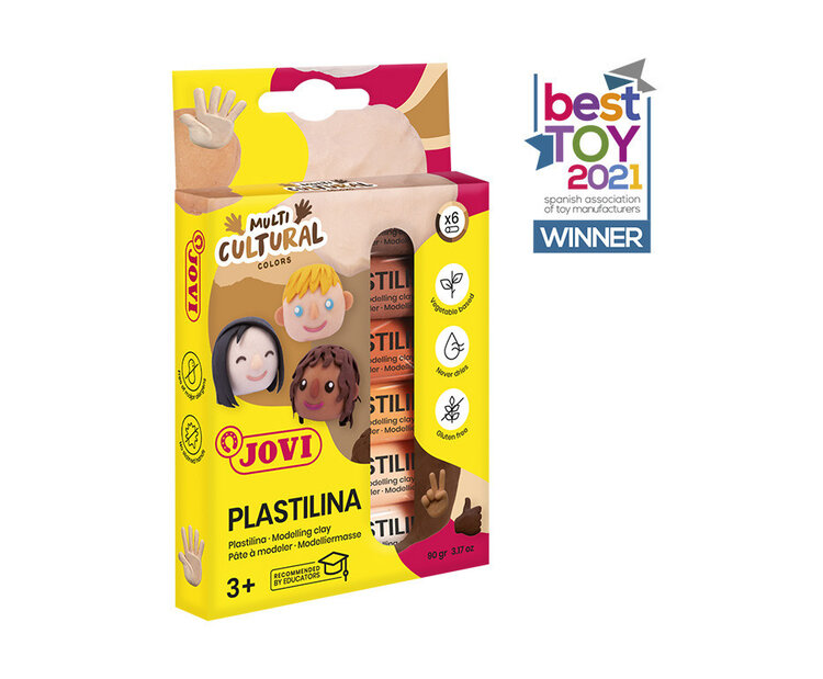 VAN AKEN INTERNATIONAL JOVI Plastilina Modeling Clay – Multicultural Colors