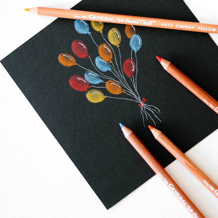 GENERAL PENCIL CO., INC. MULTI PASTEL CHALK PENCILS