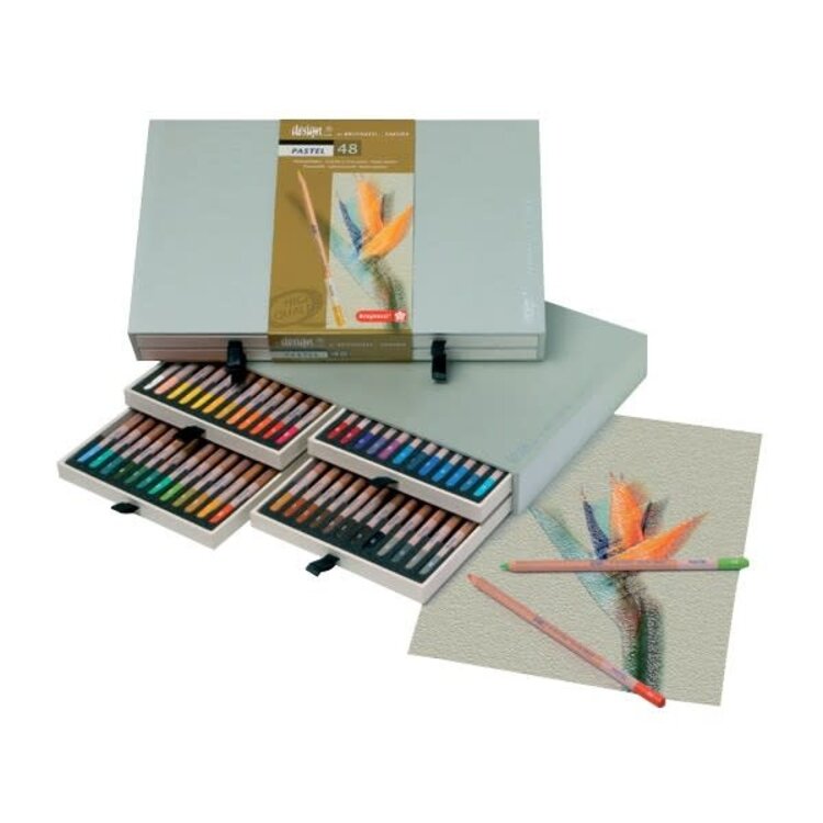 ROYAL TALENS NORTH AMERICA Bruynzeel Pastel Pencils – Blendable 3.8 mm Core for Soft, Water-Soluble Color