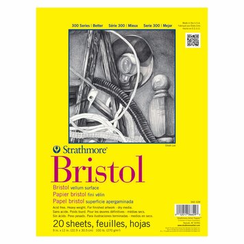 PACON/STRATHMORE Strathmore 300 Series Bristol Pad – Vellum Surface