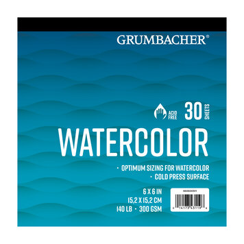 GRUMBACHER Grumbacher Watercolor Pad  – 140 lb Cold Press