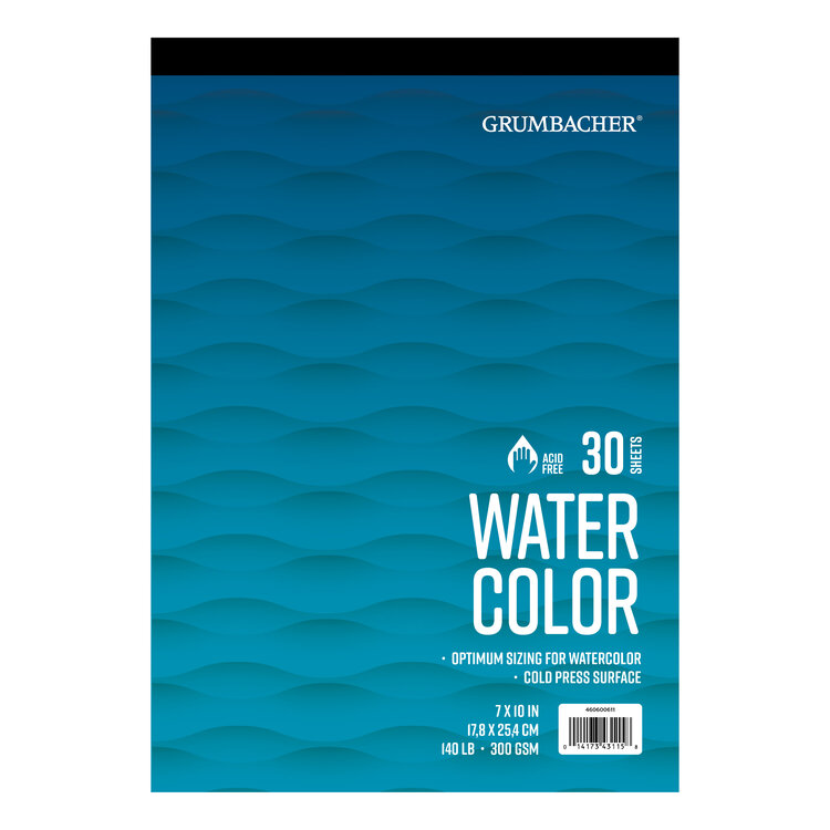 GRUMBACHER Grumbacher Watercolor Pad – 140 lb Cold Press with In & Out Pages