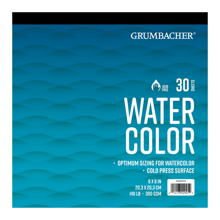 GRUMBACHER Grumbacher Watercolor Pad – 140 lb Cold Press with In & Out Pages