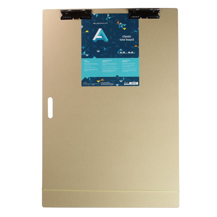 ART ALTERNATIVES Portable Sketch & Painting Tote Board – 5mm MDF with Clip, Handle & Band