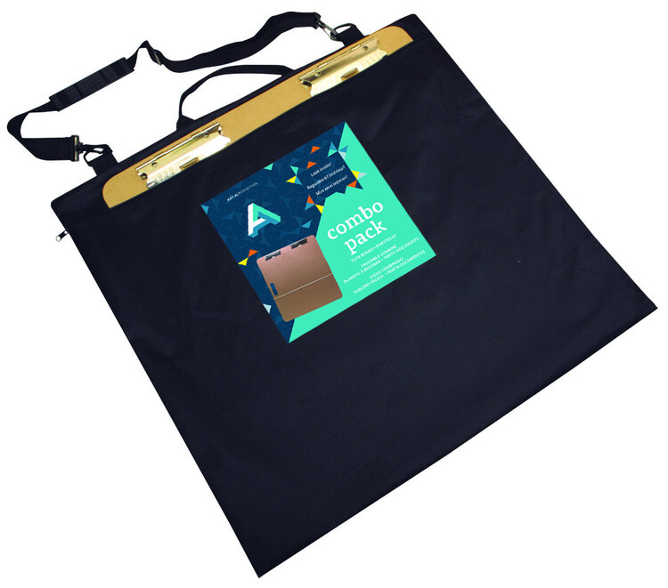 ART ALTERNATIVES Portable Sketch & Painting Tote Board – 5mm MDF with Clip, Handle & Band