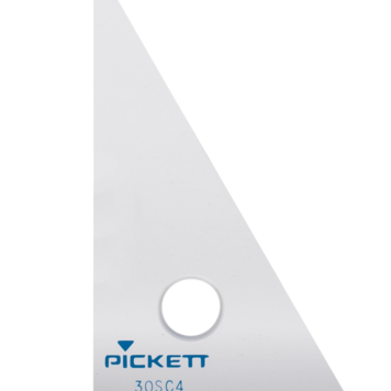 CHARTPAK, INC. Pickett 4 Inch Clear Scholastic Triangle – 30 / 60°
