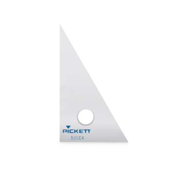 CHARTPAK, INC. Pickett 4 Inch Clear Scholastic Triangle – 30 / 60°