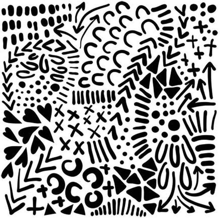 THE CREATIVE WORKSHOP The Crafter's Workshop Reusable Plastic Craft Stencils – Mixed‑Media, Scrapbooking & DIY Décor