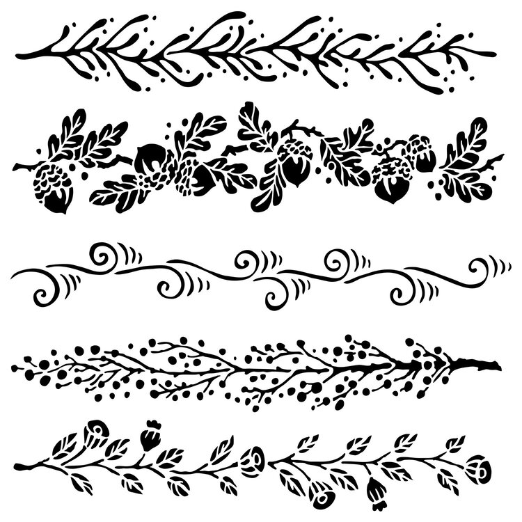 THE CREATIVE WORKSHOP The Crafter's Workshop Reusable Plastic Craft Stencils – Mixed‑Media, Scrapbooking & DIY Décor