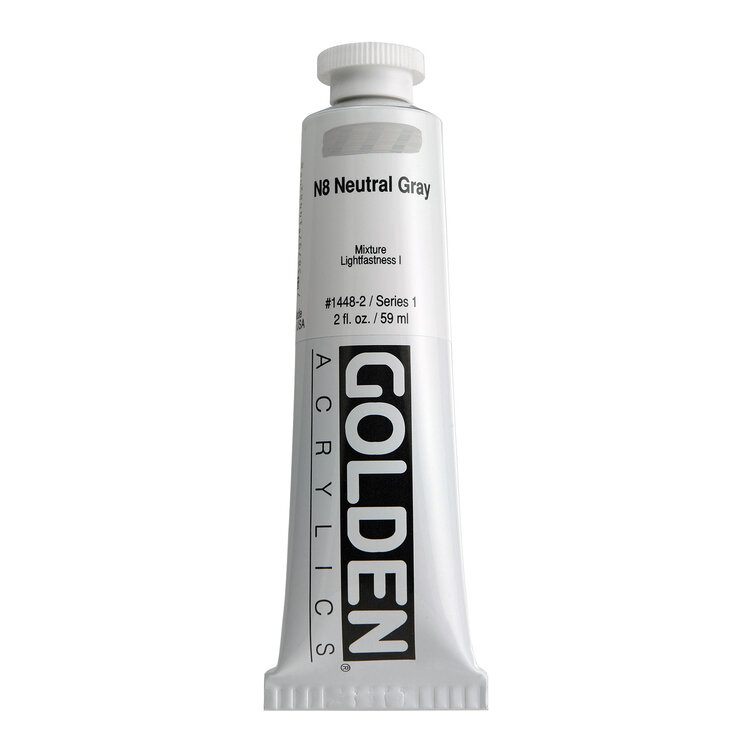 GOLDEN ARTISTS COLORS CO Golden Heavy Body Acrylic 2oz Neutral Grays