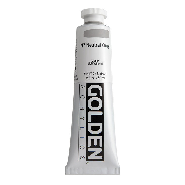 GOLDEN ARTISTS COLORS CO Golden Heavy Body Acrylic 2oz Neutral Grays