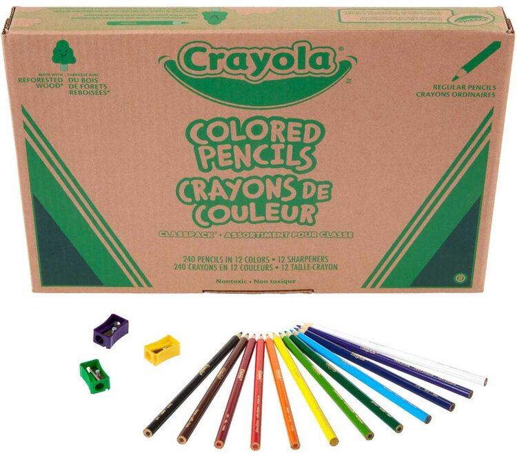 CRAYOLA Crayola Colored Pencil Classpacks – 240 & 462 Count Sets