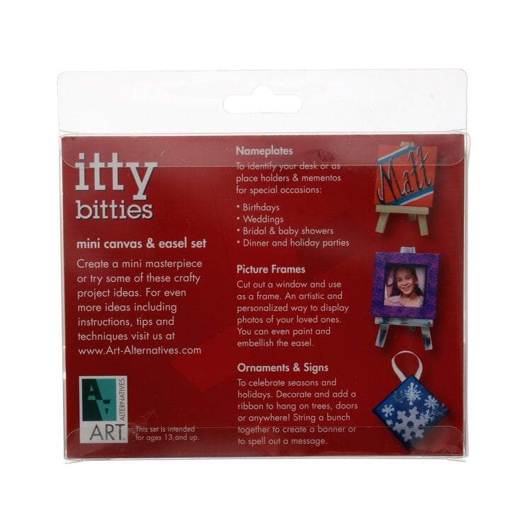 ART ALTERNATIVES Mini Canvas & Easel Set 3x3