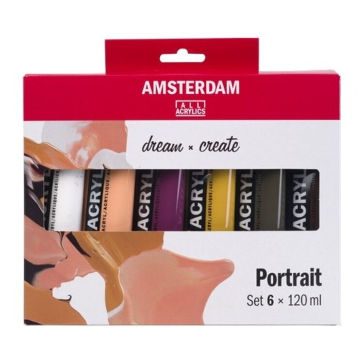 Amsterdam Standard Acrylic Potrait Set 6x120ml