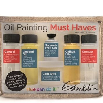 GAMBLIN ARTISTS COLORS CO Oil Painting Mediums Must Have Set