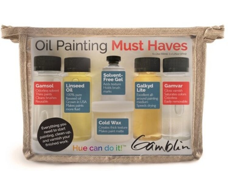 GAMBLIN ARTISTS COLORS CO Gamblin Oil Painting Mediums Must Have Set