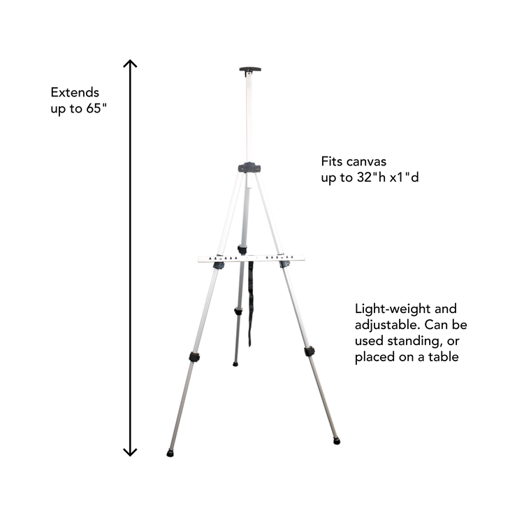 ART ALTERNATIVES Art Alternatives Tilden Aluminum Tripod Easel – Lightweight & Portable
