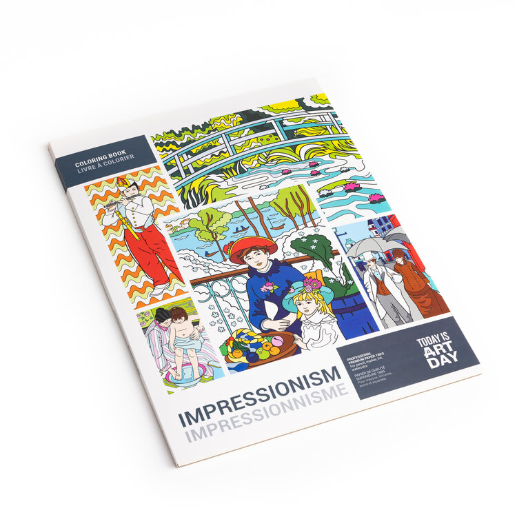 Impressionism Coloring Book – 12 Masterpieces on Premium Paper
