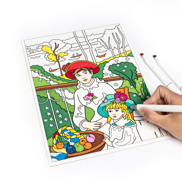 Impressionism Coloring Book – 12 Masterpieces on Premium Paper