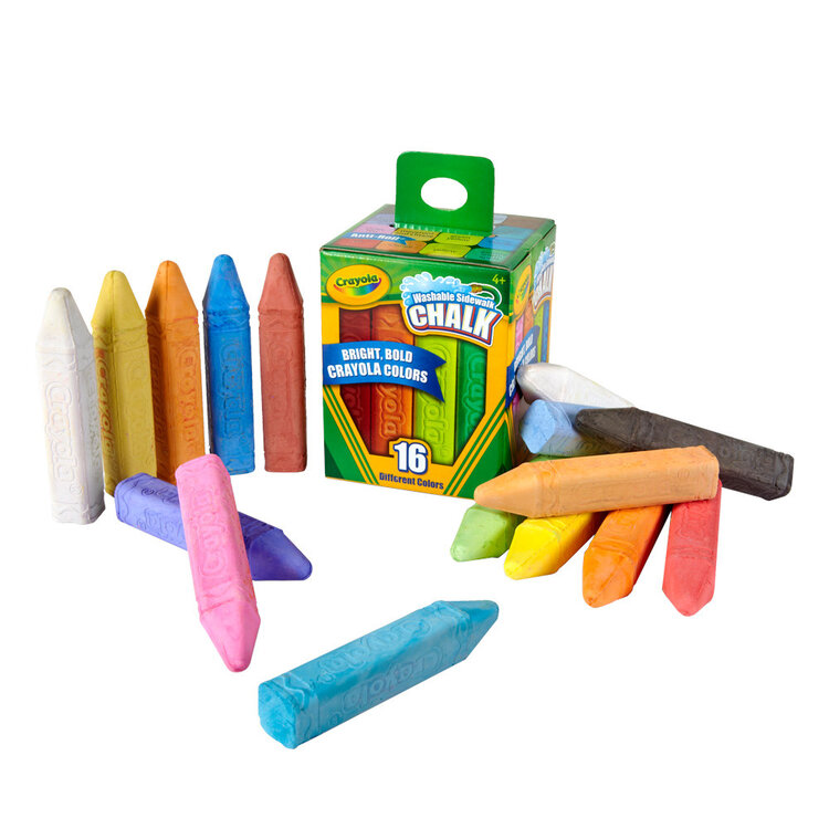 CRAYOLA Crayola Washable Sidewalk Chalk – Assorted Counts & Colors